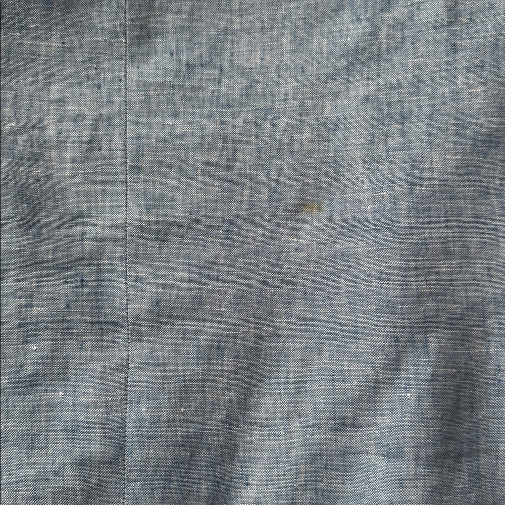 🪻Talbots Woman blue linen open front jacket with 3/4 sleeves. Size 14W. - Picture 11 of 11